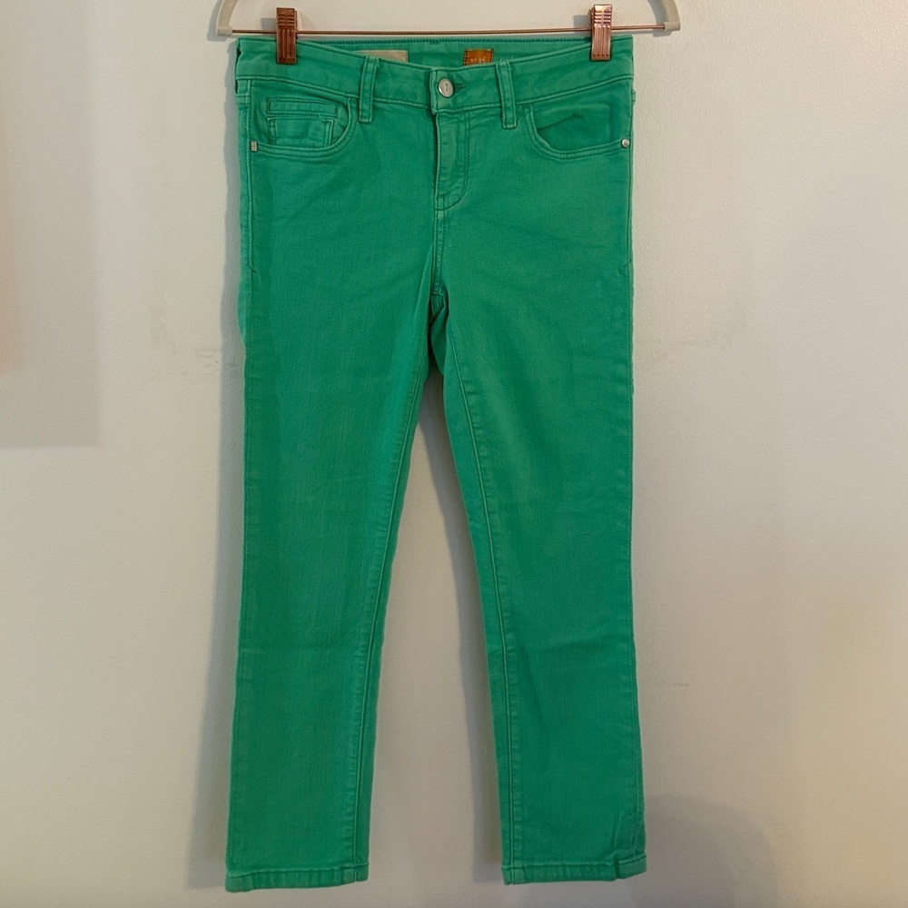 Pilcro and the Letterpress Teal Denim Pants